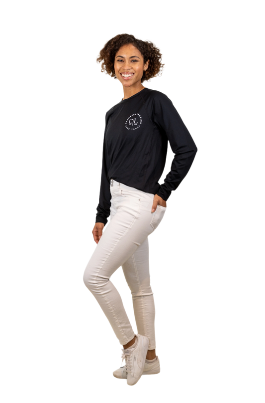 Chambers Unisex Black Rash Guard With White Logo